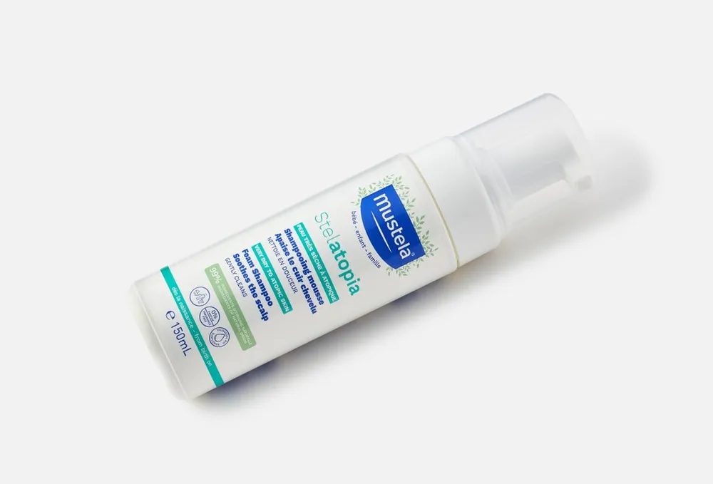 Mustela STELATOPIA Мустела Стелатопия Шампунь-мусс Шампунь-мусс Stelatopia для склонной к атопии кожи 0+, 150 мл150 мл, вариант, фото 4