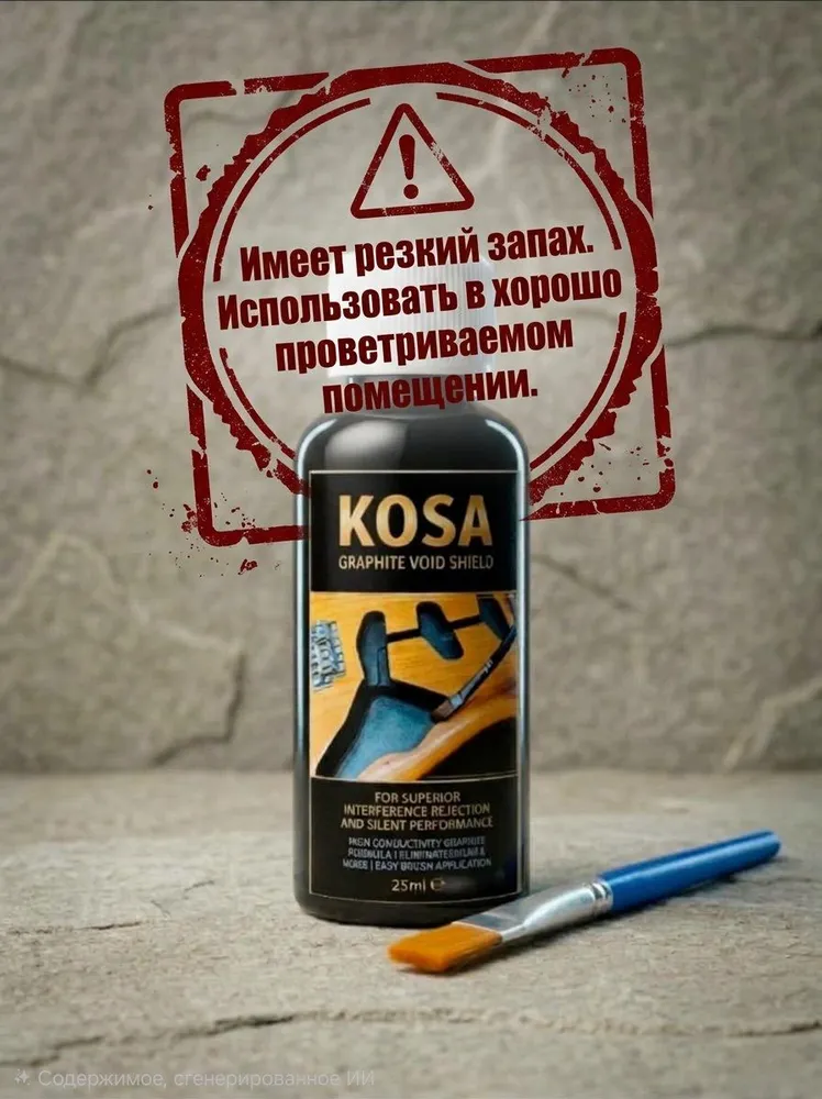 Жидкий графит для экранировки электрогитары 25мл, 25 мл, фото 2