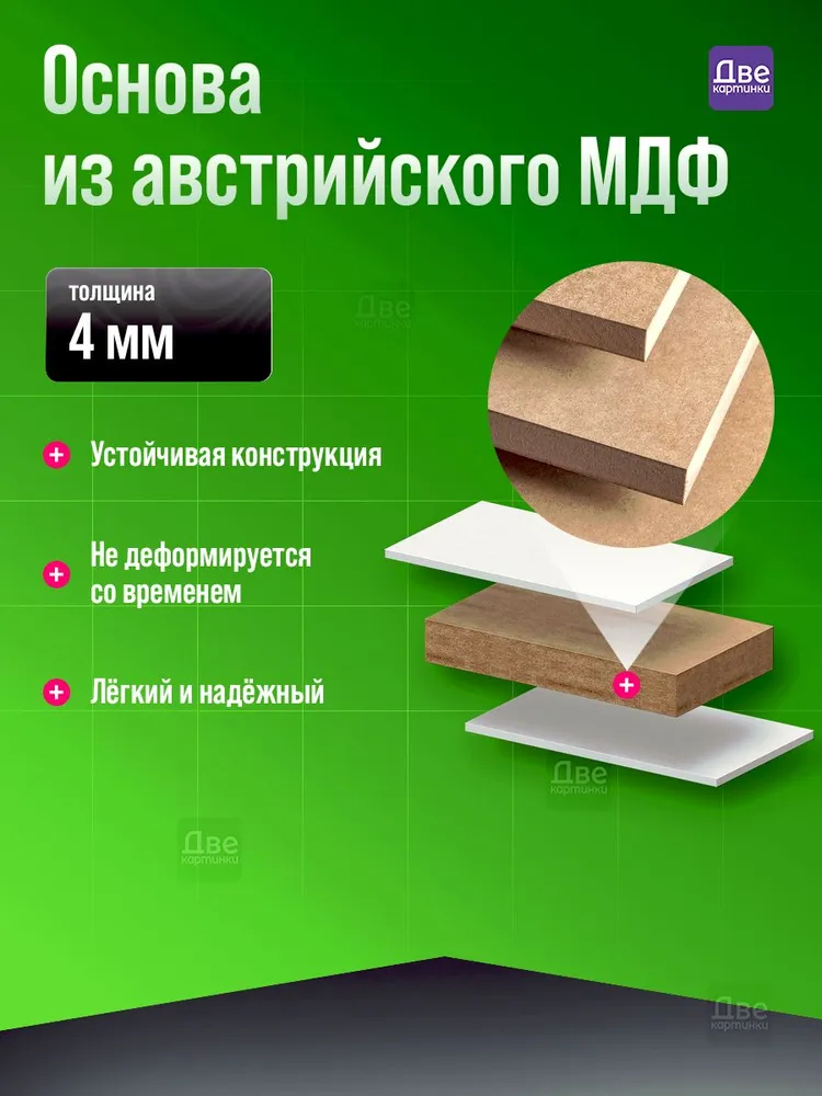 Холсты на картоне 40х50 см для рисования, набор 5 штук, грунтованные, 100% хлопок, 280 г/м2, 40x50 см, 280 г, фото 5