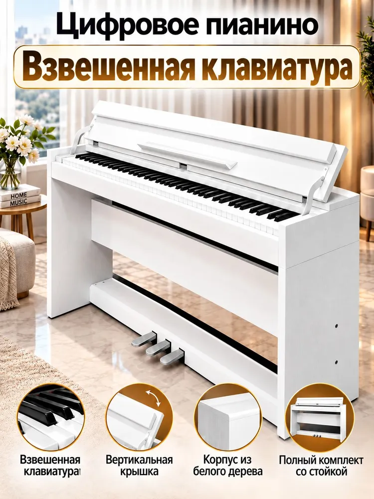 цифровое пианино 88 клавиш с педалью,Молоточковая клавиатура, вариант