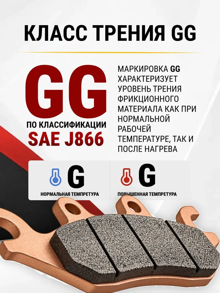 Колодки тормозные передние спортивные ODES 650/800/1000 для квадроцикла усиленные 17006010060, вариант, фото 2