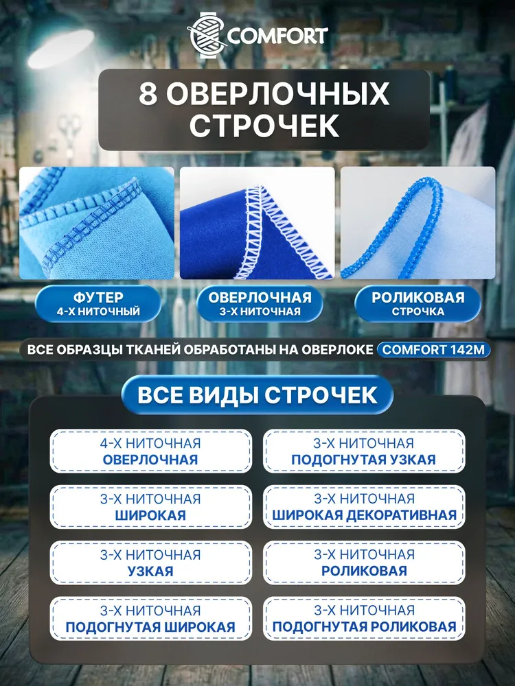 Оверлок Comfort 142M, вариант, фото 2