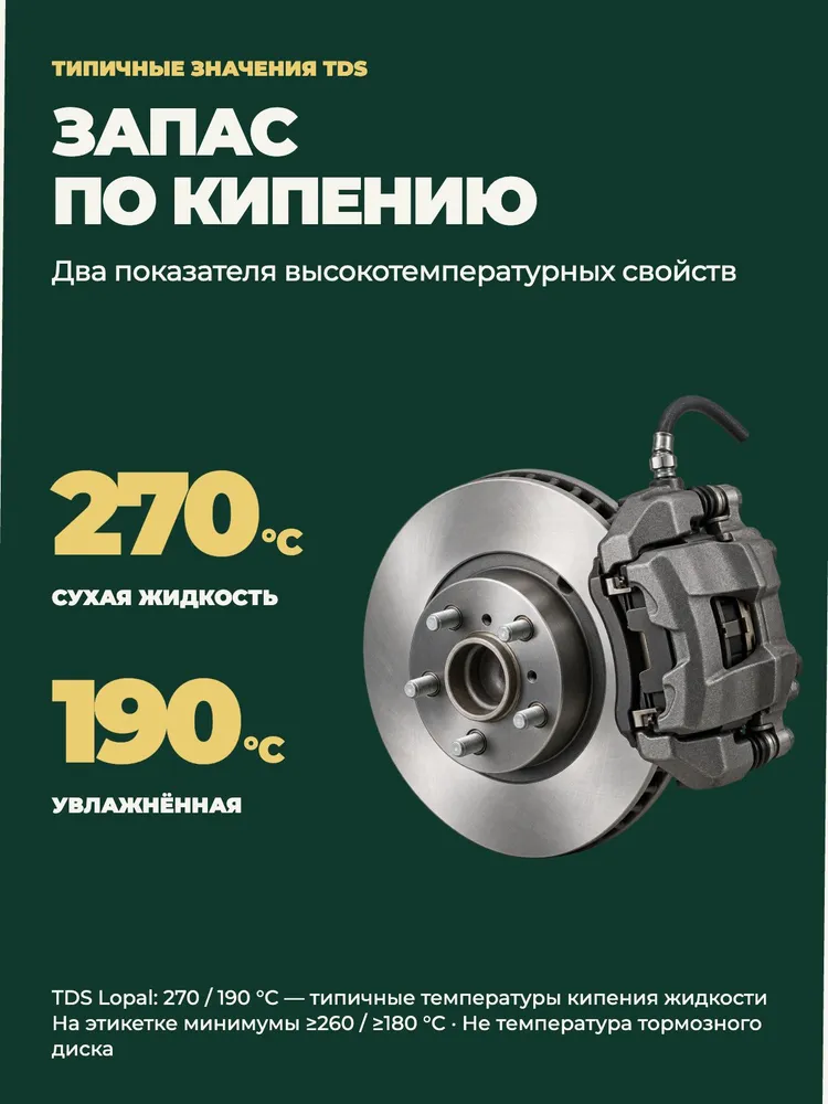 Тормозная жидкость Lopal "Brake Fluid", DOT 5.1, Class 7, 500 мл, 500 мл, фото 3