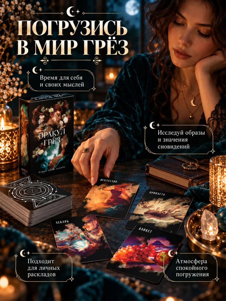 Карты таро Оракул "Грёз", 78 карт, вариант, фото 4