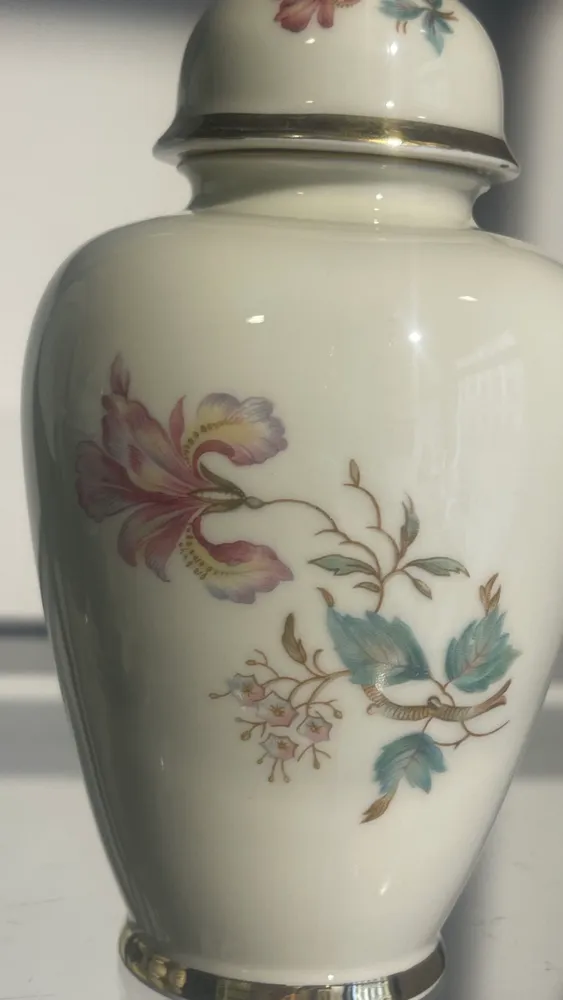 Винтаж, Германия, ваза винтажная Alka Kunst, позолота, 17.5 см, вариант, фото 3