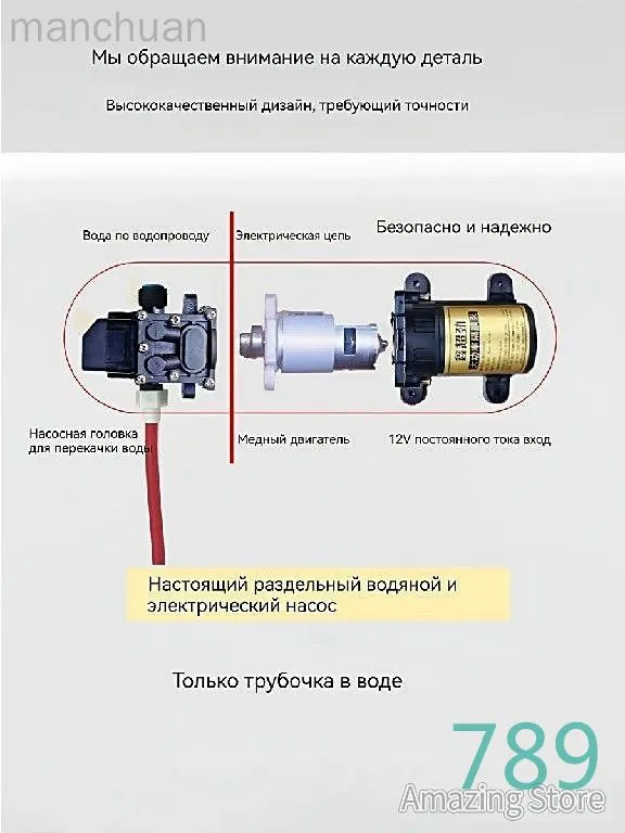 Дренажный насос,46Вт,7л/мин, 46 Вт, 7 л, фото 6