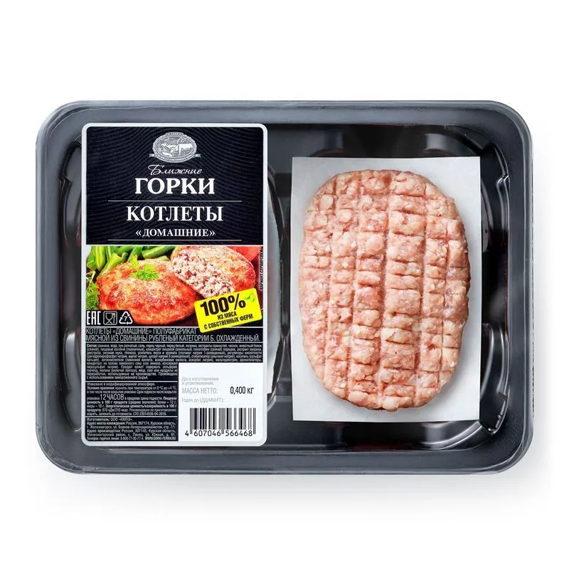 Котлеты Ближние Горки домашние охлаждённые, 400г, 400 г