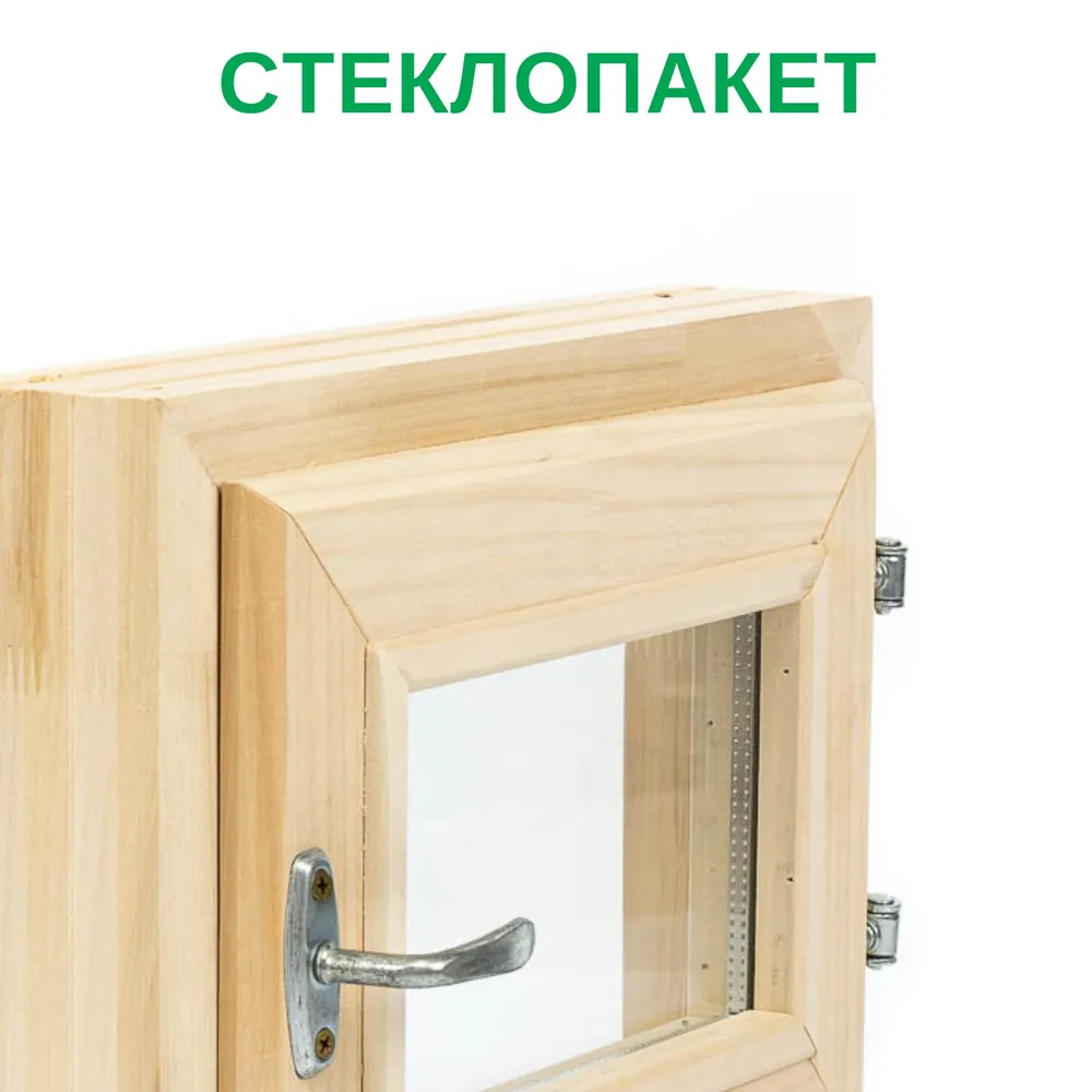 Окно для бани 40Х50 см деревянное, OK4050, 40x50 см, фото 3