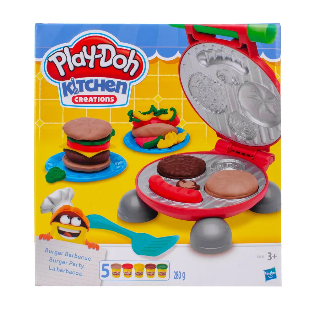 Игровой набор с массой для лепки Play-Doh "Бургер-гриль" Hasbro, вариант, фото 4