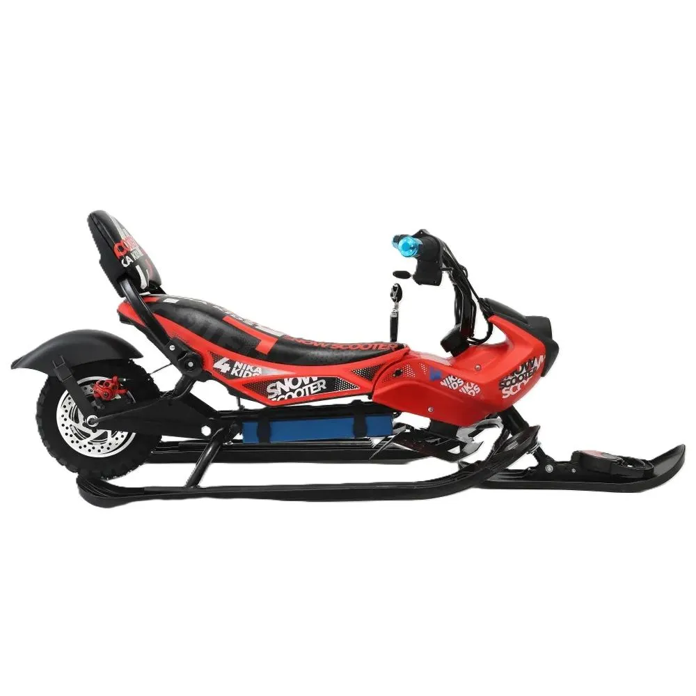 Электроснегокат ROOBAX GO-RACE детский (Черно-красный), дисковый тормоз, черный, фото 2