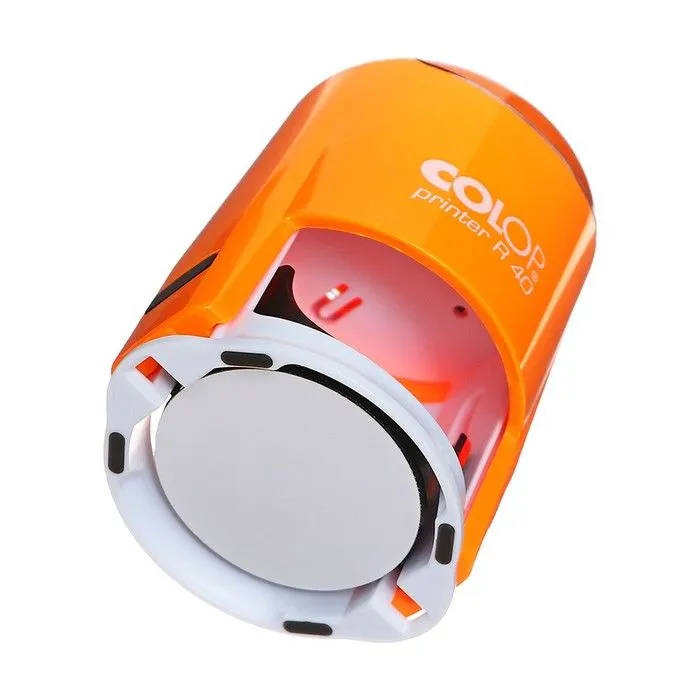 Colop Printer R40 автоматическая оснастка для печатей, диам. 41.5 мм, цвет ОРАНЖЕВЫЙ НЕОН, оранжевый, фото 3
