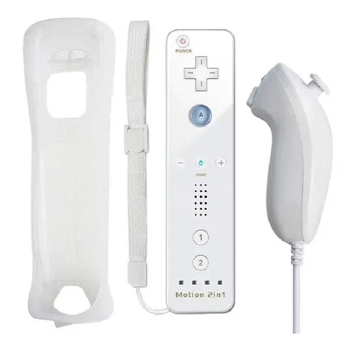 Набор геймпадов Wii Remote Plus и Wii U Nunchuk для приставки Nintendo Wii/U, вариант, фото 2