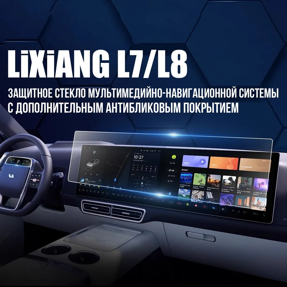 Защитное стекло для Lixiang L7/L8 Мультимедиа Antiblue, вариант