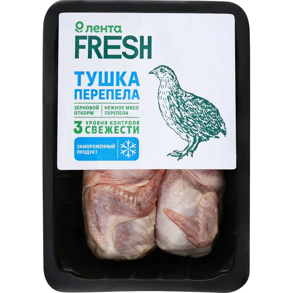 Перепел ЛЕНТА FRESH замороженный, 500г, 500 г, фото 2