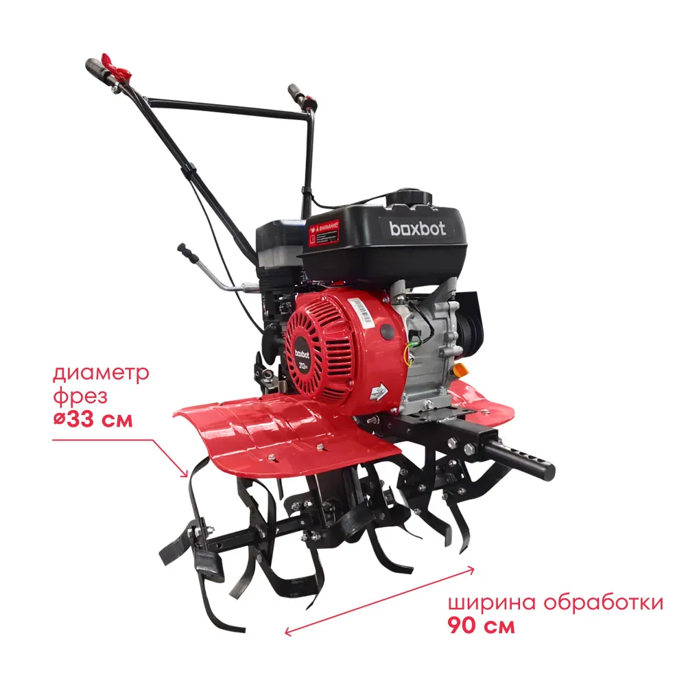Мотоблок Boxbot, 7 л.с., чугунный редуктор, 2 вперед, 1 назад, задняя сцепка, передний коннектор, MT 700М, 7 л, 700 м, фото 3
