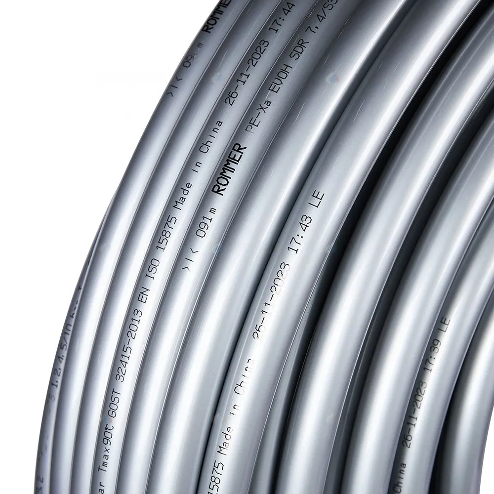 Труба из сшитого полиэтилена PEX-a ROMMER 20х2,8 мм с кислородным барьером, для отопления и теплого пола, бухта 100 м, серая, RPX-0001-002028, 20x2.8 мм, 100 м, фото 4