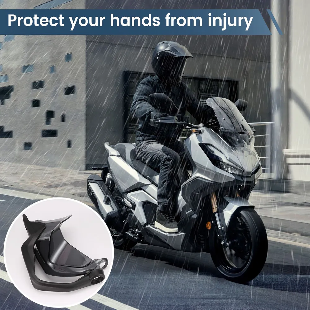 Защитные щитки руля для Honda ADV 150 / ADV150 / ADV160, дымчато-серые "ветровые удлинители ., серый, фото 2