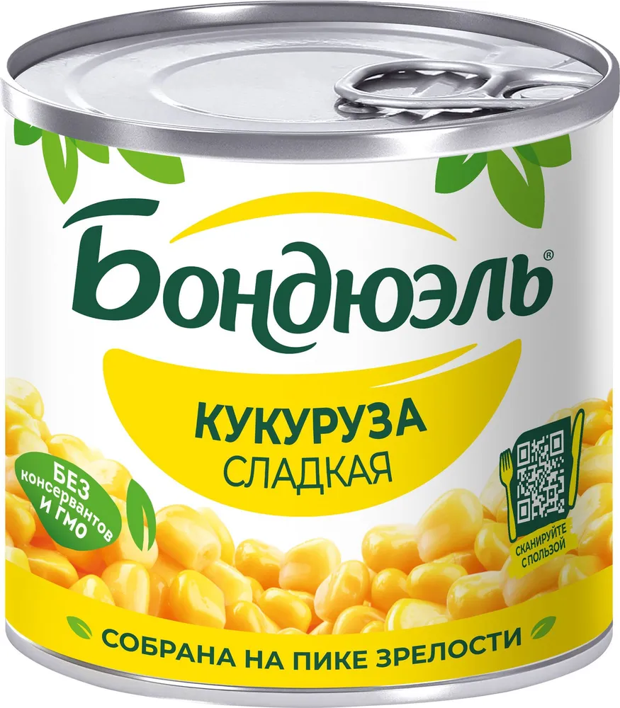 Кукуруза Бондюэль сладкая, 170 г х 12 шт, 170 г, 12 шт, фото 2