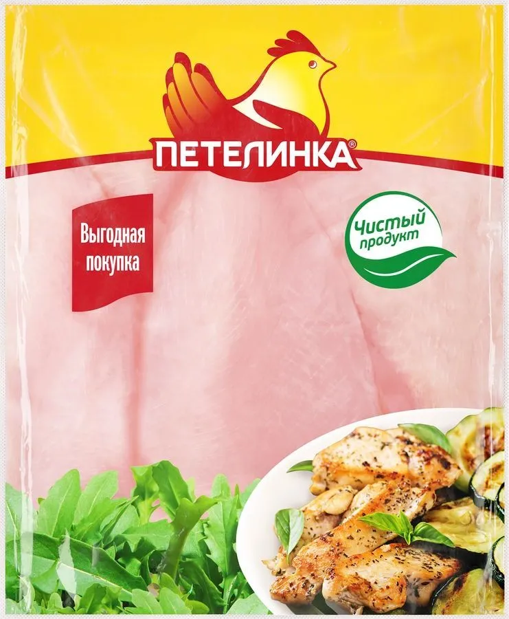 Филе куриное ПЕТЕЛИНКА грудки без кожи, весовое - 1 кг, 1 кг