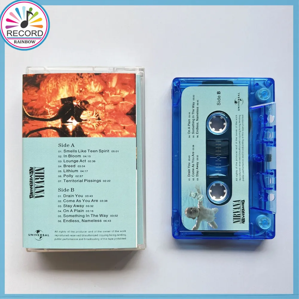 Nirvana Nevermind кассета Совершенно новый Запечатанный, вариант, фото 2