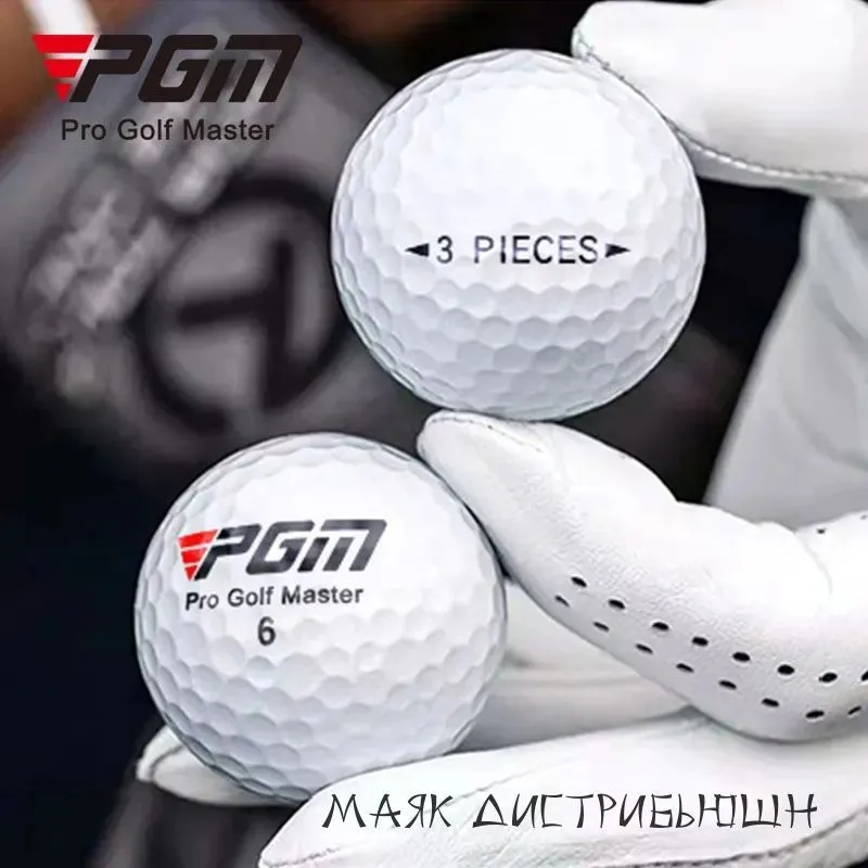 Мяч для гольфа 3-х компонентный белый PGM c логотипом 3 шт, 3 шт, фото 2