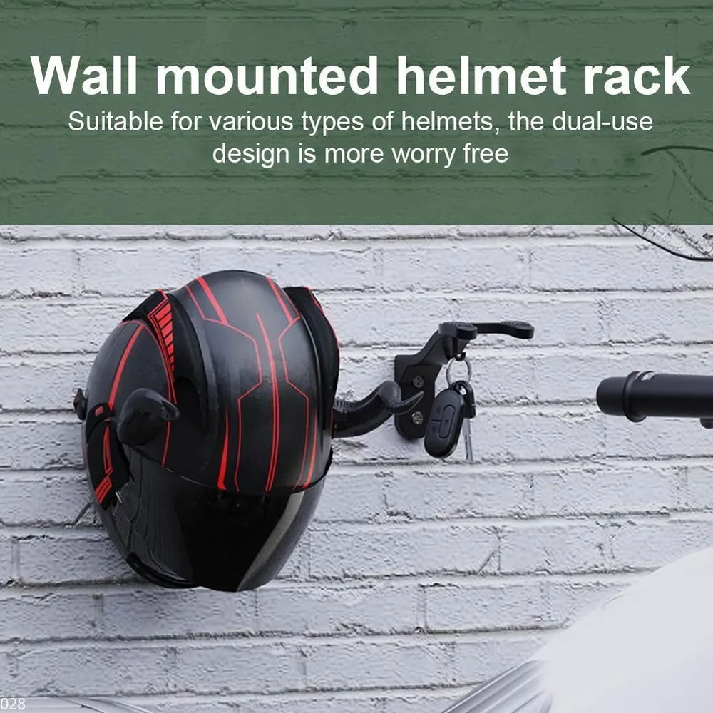 Держатель-вешалка для шлемов и экипировки, настенный, черный, черный, фото 4