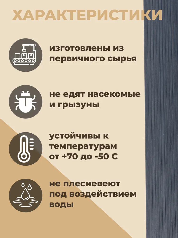 Террасная доска из ДПК 24х146х3000мм, цвет: Венге, 24x146x3000 мм, графит, фото 4