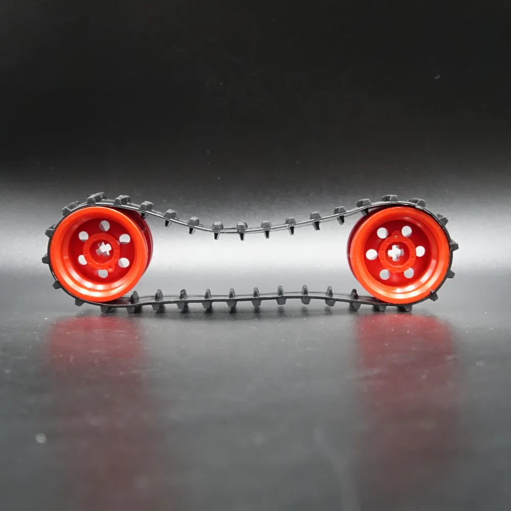 Набор колес и гусениц (треков) для моделирования 5614, 30.4mm x 20mm + 53992, красный, красный, фото 3