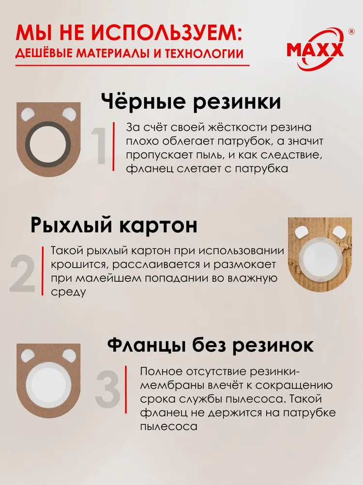 Мешки для пылесоса 5 шт ASPRO-VC2 (101993), ASPRO-VC1 (101704) (для нижней камеры), Пылесборники одноразовые, 5 шт, фото 5