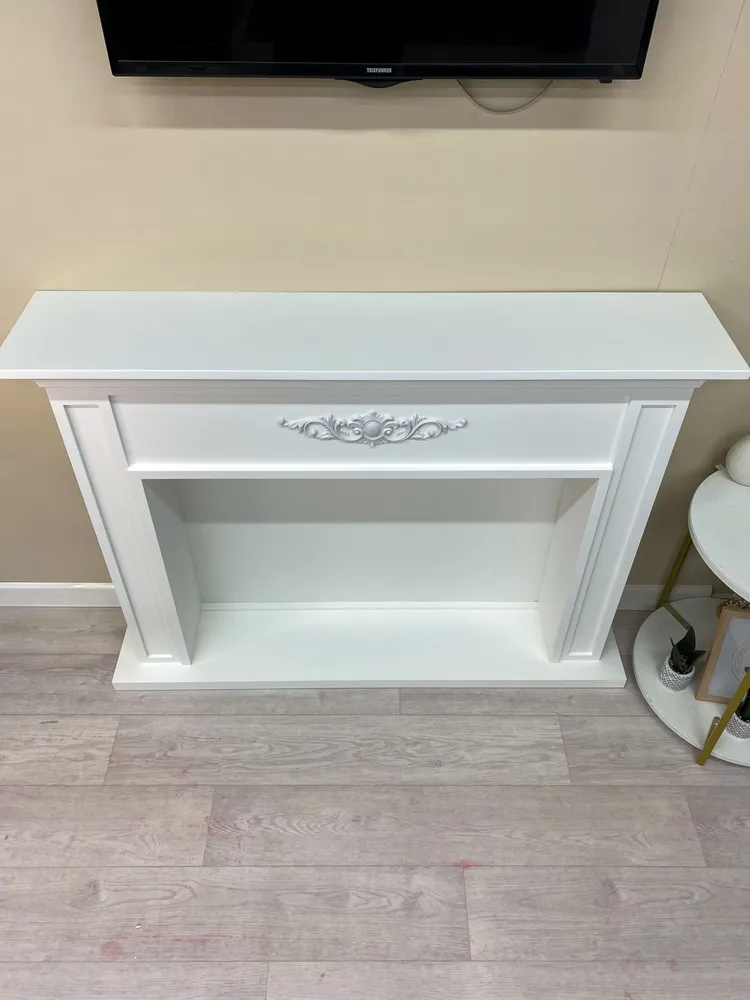 Kamin_decor_msk Декоративный камин Вена 90х100х25, белый, 90x120x25, фото 5