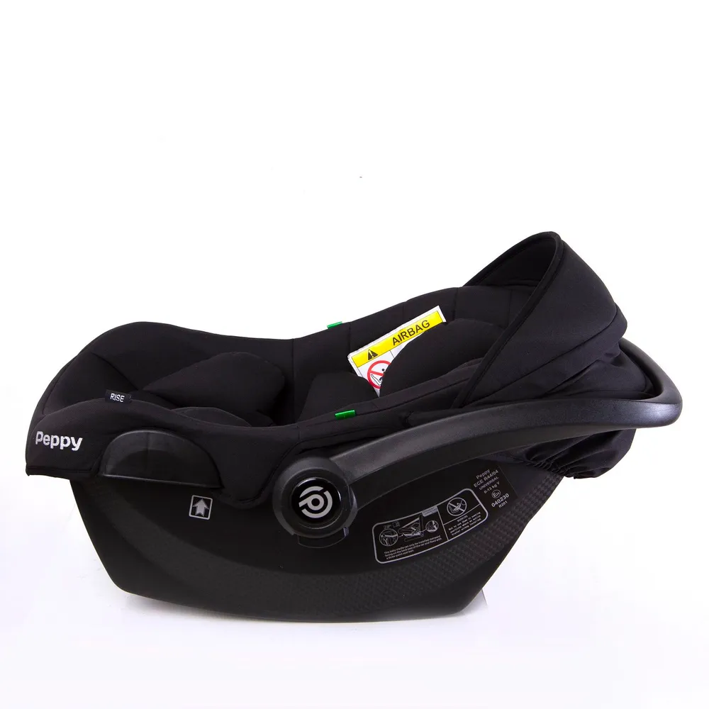 Автолюлька Peppy Rise (carbon) 0+ (с рождения до 13 кг) Black, 13 кг, фото 6
