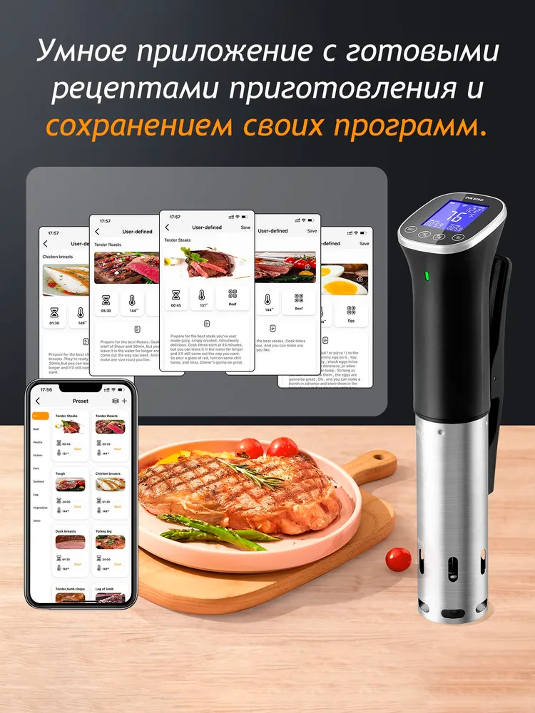 Сувид погружной INKBIRD ISV-300W, с поддержкой Wi-Fi, вариант, фото 5