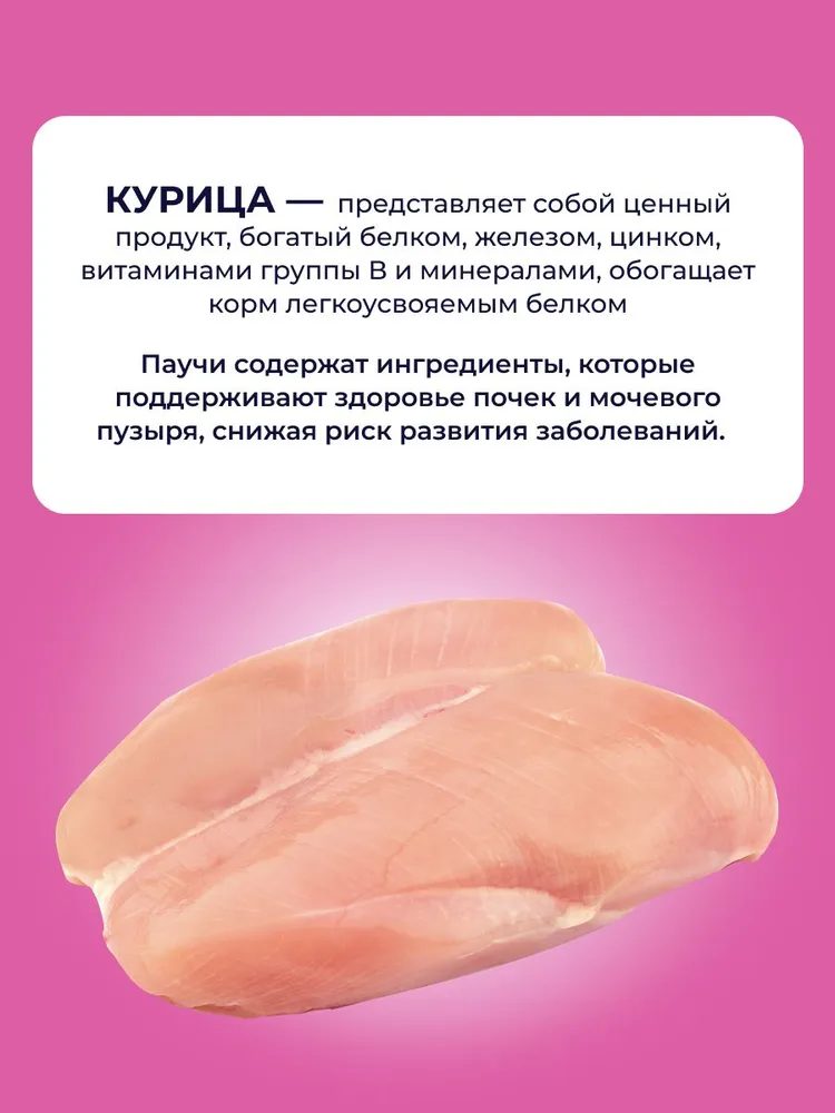 Влажный корм Jarvi Preventive diet line Urinary для кошек для профилактики заболеваний МКБ с курицей (кусочки в соусе), 85 г х 12 шт., 85 г, 12 шт, фото 4