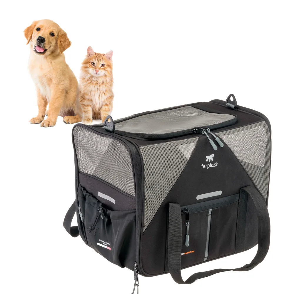 Сумка-переноска Ferplast VOYAGER 450 для собак и кошек, черная, 50x33x37 см, 50x33x37 см, фото 3