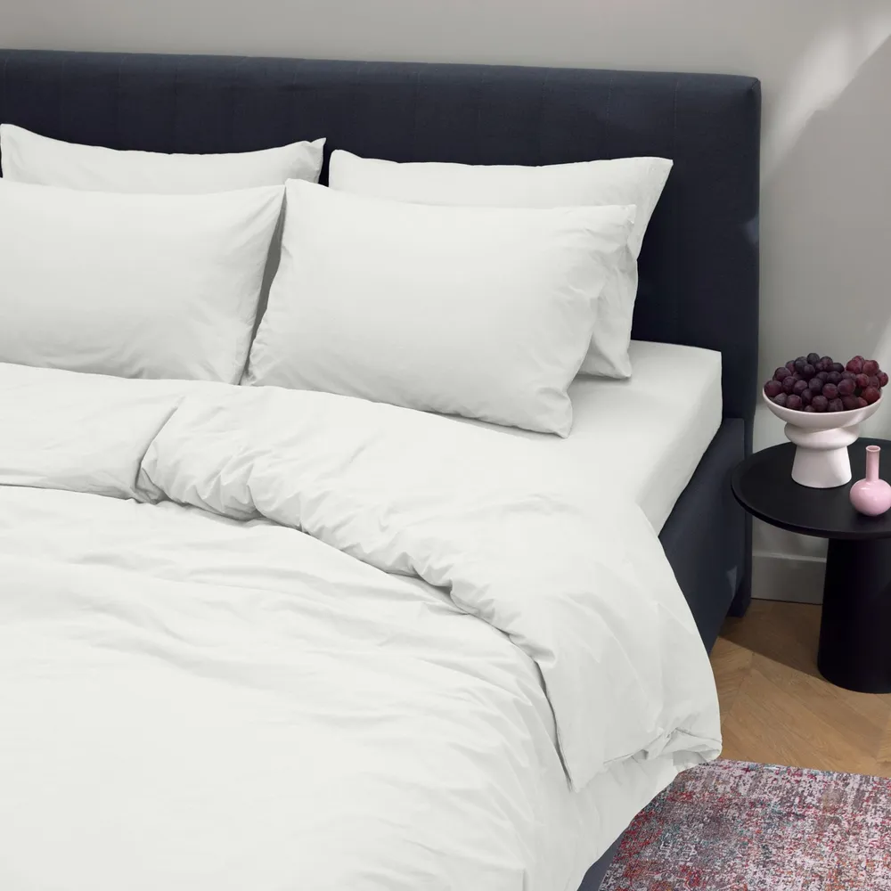 Простыня Ozon home Белый Перкаль 240х260 см, 240x260 см, фото 3