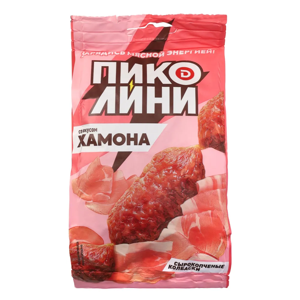 Колбаски сырокопченые со вкусом хамона Пиколини Дымов, 50 г, 50 г
