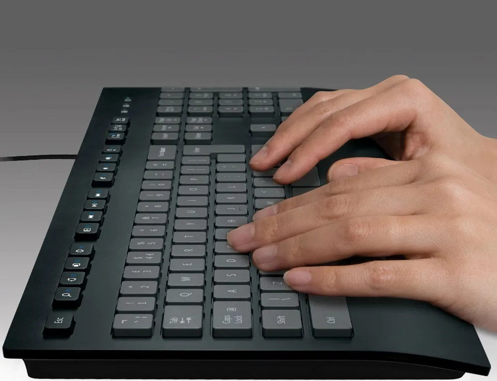 Logitech Comfort K280E Проводная мембранная клавиатура, русская раскладка, черная, черный, фото 3