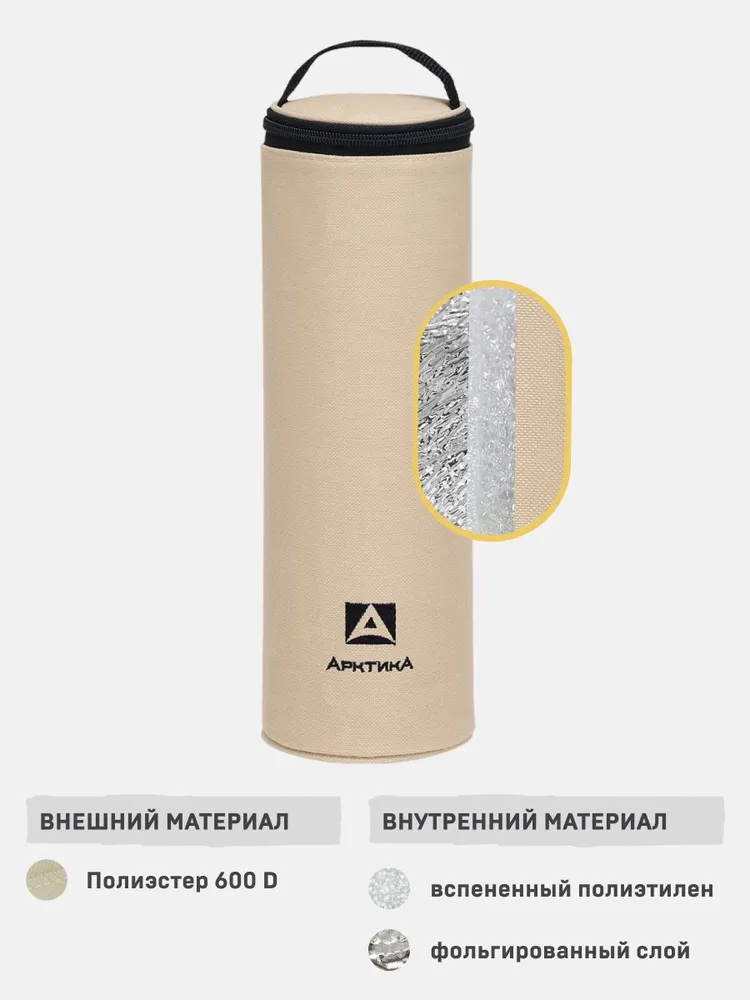 Чехол для термоса и бутылок Арктика термочехол 1 л, 1 л, фото 2