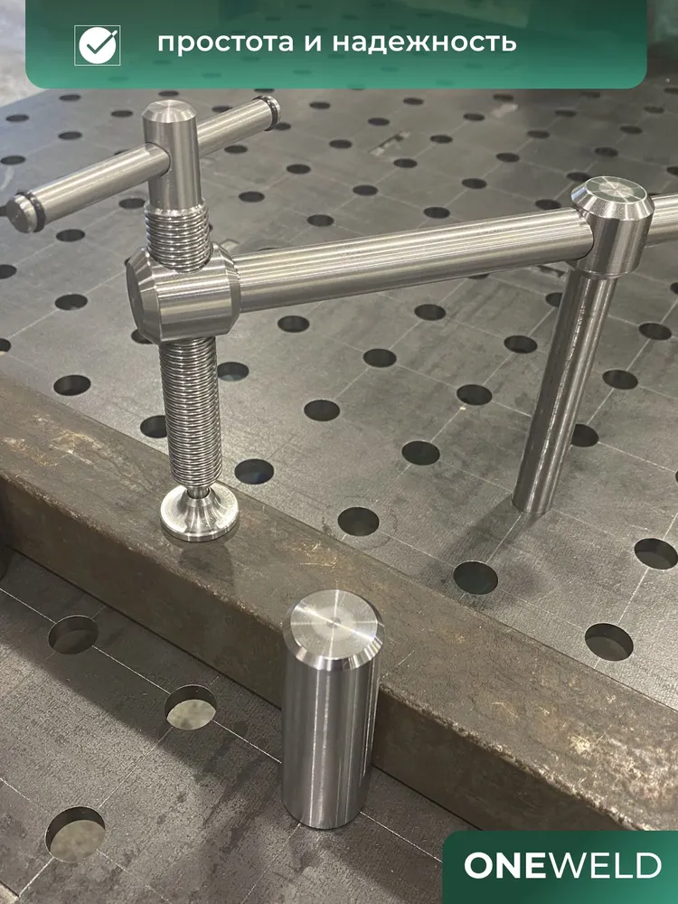 ONEWELD НАБОР 12 предметов: 2 струбцины + 10 упоров, вариант, фото 4