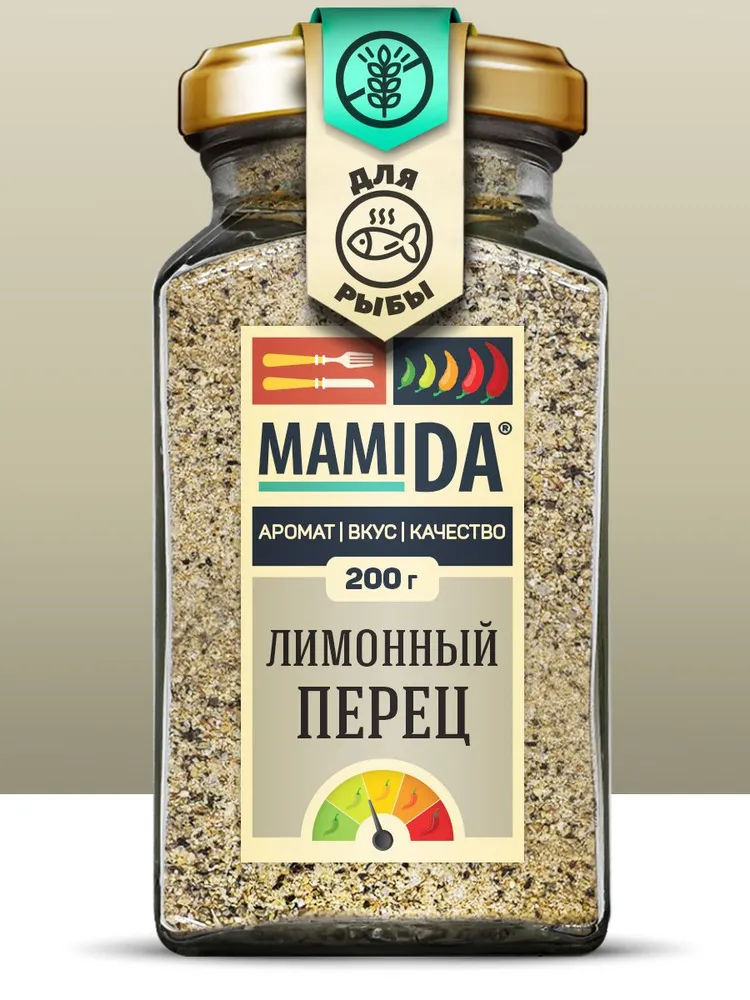 Смесь лимонный перец натуральная МамиДА, 200г, 200 г