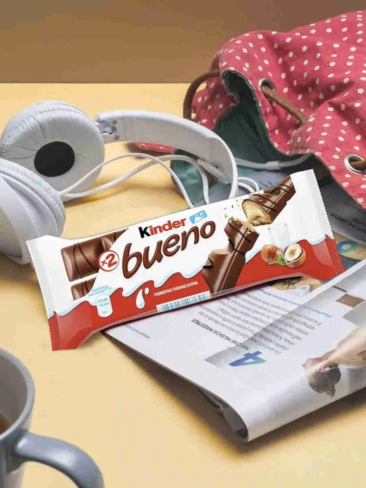 Вафли Kinder Bueno, в молочном шоколаде, 10 шт по 129 г, 10 шт, 129 г, фото 6