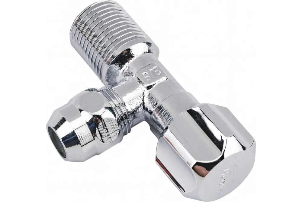 Вентиль угловой, с 1/2 на 3/8, для воды, латунь, хром, Grohe, вариант, фото 5