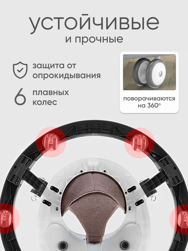 Ходунки детские для мальчиков и девочек с игровой панелью складные Solmax с 6 месяцев, вариант, фото 2