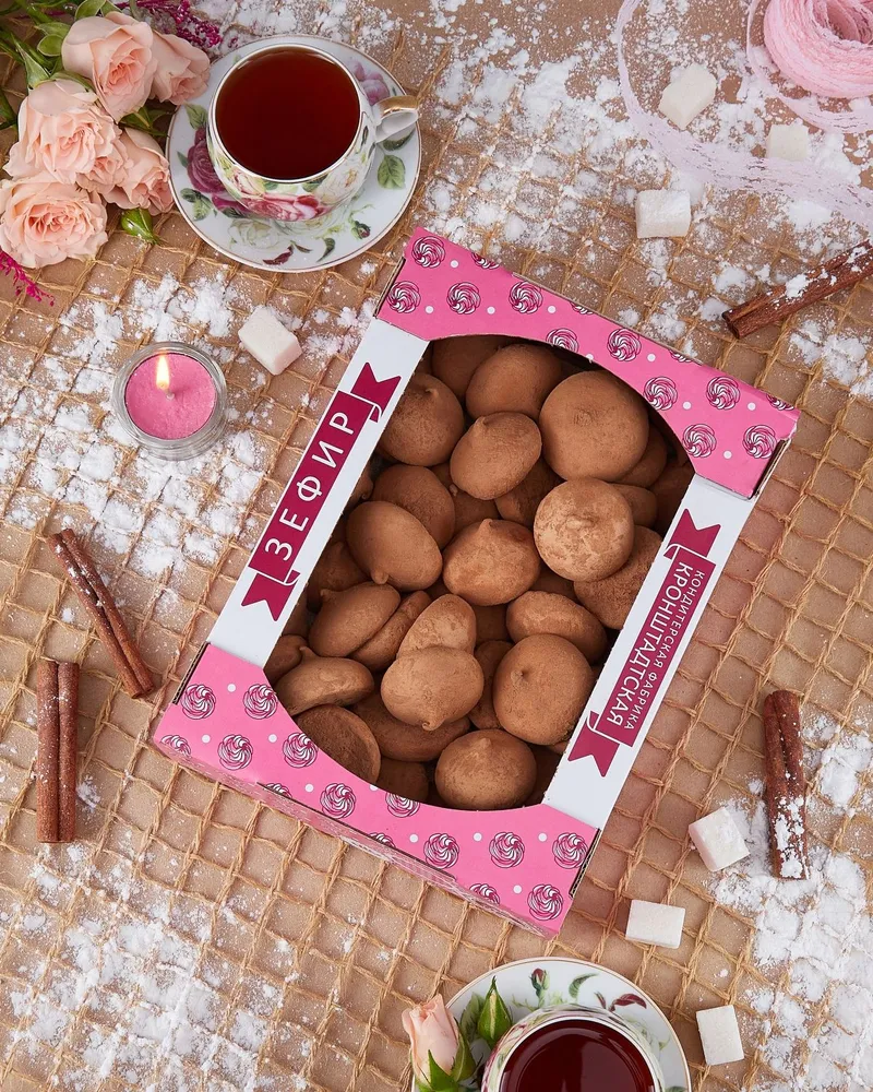 Зефир "Итальянский десерт" со вкусом "Шоколадное фондю" в какао-порошке., вариант, фото 3