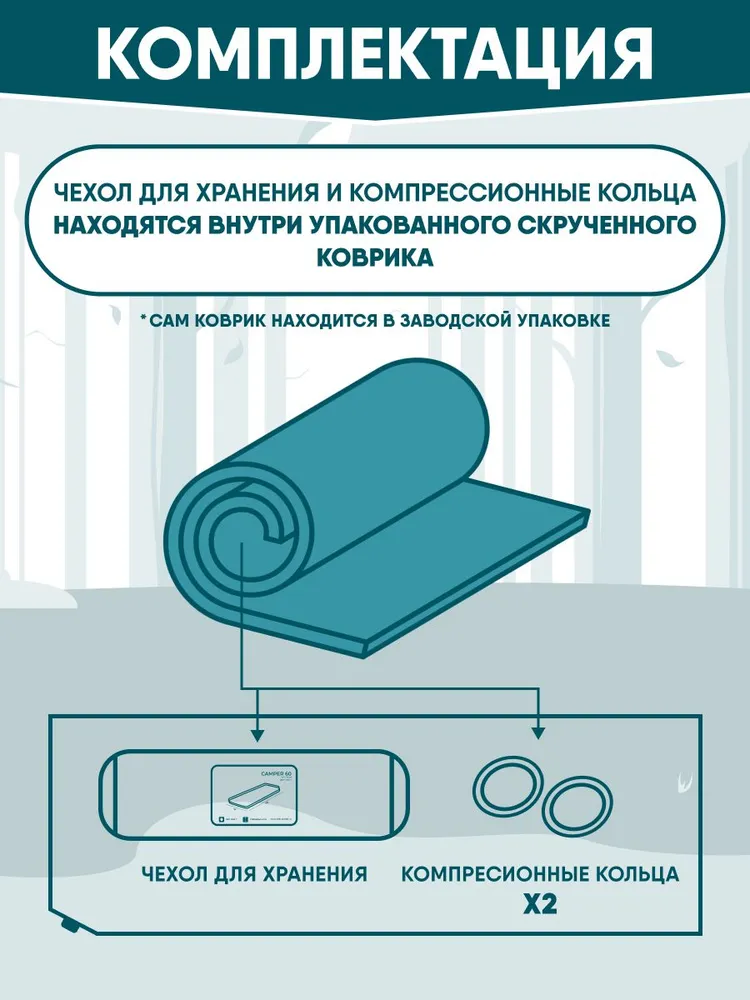 Коврик самонадувающийся кемпинговый, двухместный с подушкой JUNGLE CAMP Dreamer Double 50, 205x130x5см, серый, 205x130x5 см, фото 5