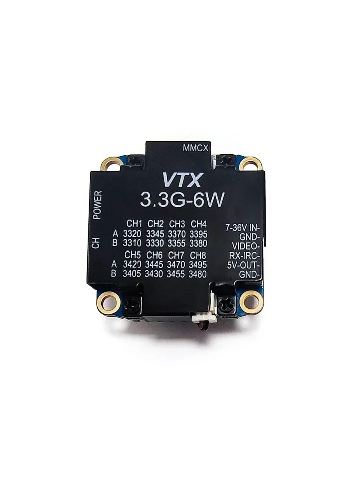 3.3GHz 6W FPV VTX Video Transmitter 3.3GHz 6W FPV VTX Video Transmitter