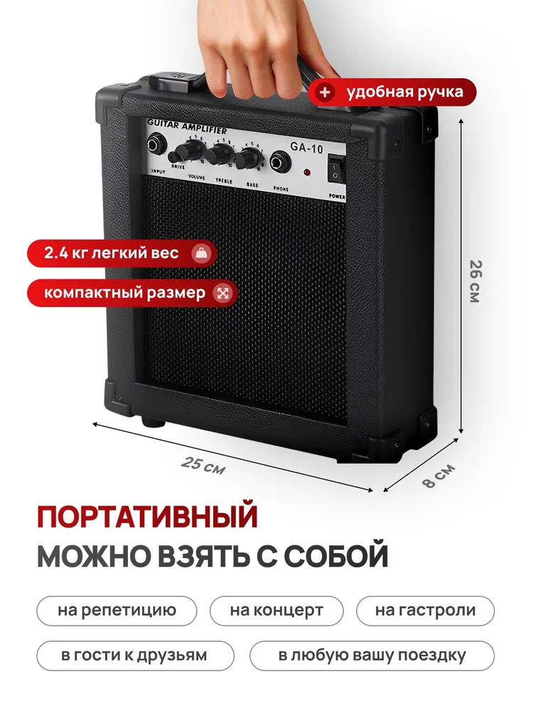 Комбоусилитель для электрогитары Classmark GA-10, вариант, фото 5