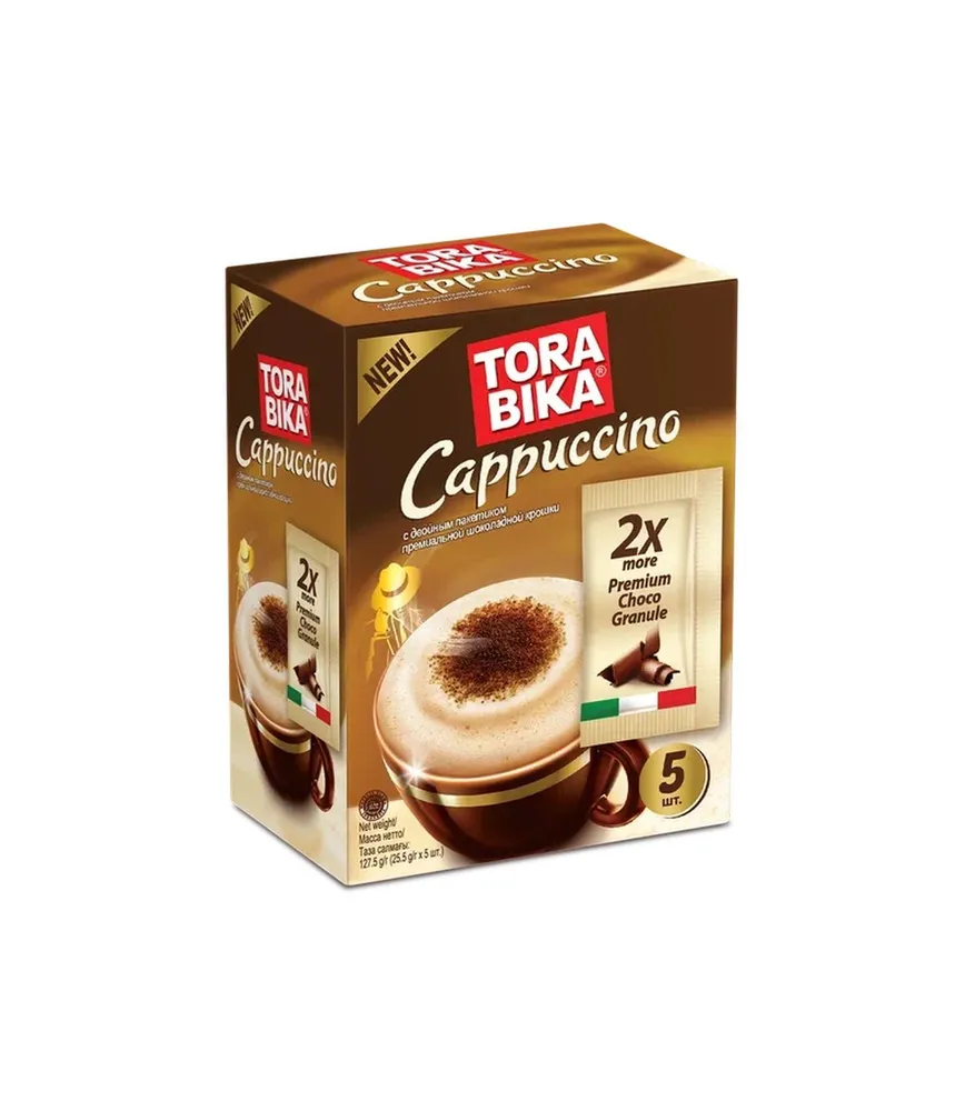 Кофейный напиток Torabika Cappuccino, 5 шт х 25 г, 5 шт, 25 г, фото 3