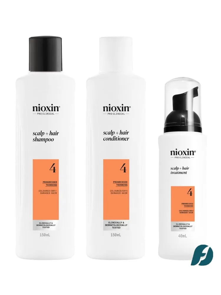 NIOXIN SYSTEM 4 Набор 150мл+150мл+40мл для окрашенных истонченных волос, 150 мл, 150 мл, фото 2
