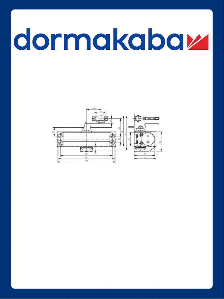 Доводчик дверной dormakaba TS77 size 3, 60кг., белый (dorma, дорма, дормакаба)., 90 кг, фото 4